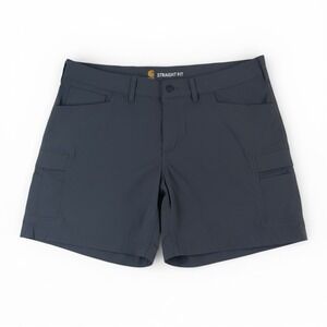 Carhartt Rugged Flex Relaxed Fit Canvas Boxy Work Short Women's 16 Dark Gray 5"